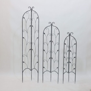 <span class=keywords><strong>2022</strong></span> nouveau treillis de jardin en fer gris et portes clôtures extérieures durables panneaux de clôture de barrière d'animaux pour une utilisation dans la cour - Product Image 1