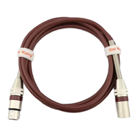 Kabel Audio XLR Profesional OEM Grosir Tahan Lama, Kabel Speaker Mikrofon Seimbang, Kombinasi Pelindung, Jaket PVC, Custom