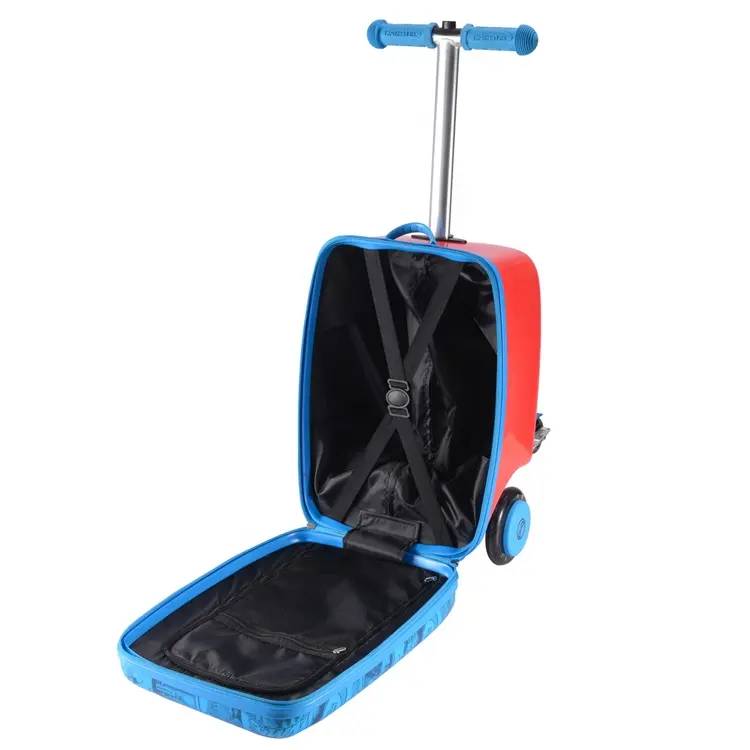 20 "ABS Scooter bavul seyahat okul taşıma bagaj çantası bagaj scooter 3 tekerlekli çocuklar