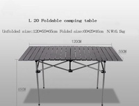 Haute qualité portable facile pliant en aluminium de différentes tailles pliable pique-nique en plein air table de camping