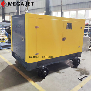 Machine d'hydrodémolition de béton Équipement de préparation de surface à grande échelle 1500 bar Système de nettoyage de chantier naval 120 L/min - Product Image 3