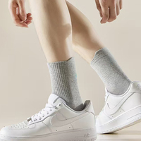 Chaussettes de sport de basket-ball Elite 100% coton Équipage de qualité personnalisée pour la course à pied Chaussettes d'équipage d'automne Manchette tricotée respirante