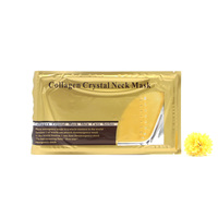 Masque de beauté en or 24 carats, gel de collagène cristallin, masque pour le cou