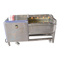Chauffage au gaz semi-automatique Machines de friture d'aliments pour snacks Ligne de production de frites surgelées Ligne de production de frites de pommes de terre