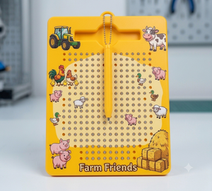 Pizarra Magnética Ecológica con Lápiz Magnético, Tablero de Dibujo Educativo Temprano para el Aprendizaje del Alfabeto y los Números, Portátil - Product Image 2