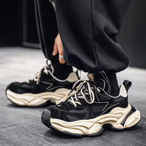 Zapatillas Deportivas Retro de Malla con Cordones para Hombre, Blancas, de Gran Tamaño, Transpirables, Impermeables, Antideslizantes, Casuales - Product Image 3