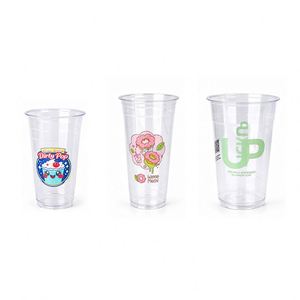 Gobelets en plastique PET transparents de 24 oz avec impression numérique pour thé au lait, boissons froides - Utilisation pour les stades sportifs et les carnavals, logo/graphisme personnalisable - Product Image 3