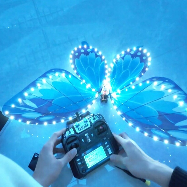 Wholesale Bionic Butterfly RC Flapping Wing Aircraft LED Light Strobe Drone for Wedding Concert Stage Performance Bulk Price