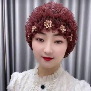 Women's Elegant Floral Pearl Headscarf, Solid Color Indian and African Ethnic <b>Hat</b>, Wholesale Fashion Muslim Cap - Product Image 4