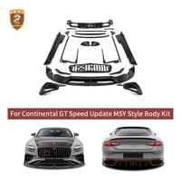 Body Kit Gaya MSY Karbon Kering untuk Bentley Continental GT 2025: Lip Depan, Side Skirt, Diffuser Belakang, Spoiler Wing, Ventilasi Udara, Trim