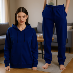 Conjunto Deportivo HDJ de 2 Piezas, Sudadera Holgada y Pantalones, Ropa Deportiva Informal, H7021-2Sudadera+H7023-2Pantalones - Product Image 2