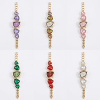 Montre à quartz pour femme avec zircons colorés incrustés, design audacieux, accessoire de mode et de personnalité