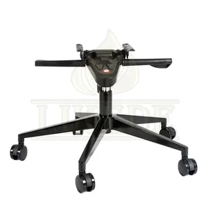 Hot sale 5 star prong chair legs black aluminum swivel gaming office chair component chair base