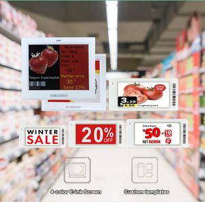 Système d'étiquettes de prix numériques pour supermarchés de 3,5 pouces, écran E-ink Epaper ESL, étiquette de prix pour magasin, fabricant d'étiquettes de rayon électroniques - Product Image 1
