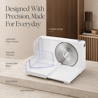Trancheuse électrique à fromage et bacon 150W, Gadget de préparation alimentaire domestique, Appareil de cuisine réglable, Usine OEM certifiée ISO