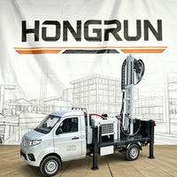 Foreuse rotative à chenilles Hongrun d'occasion pour puits d'eau, moteur diesel, diamètre de forage 325 mm, boîte de vitesses de forage carottier