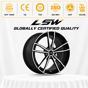 ล้อฟอร์จ LS8157 ขนาด 18 19 20 นิ้ว 5x120 สีดำเงา ขอบขัดเงา สำหรับ BMW Mercedes Nissan - Product Image 3