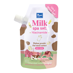 Y750 YOKO GOLD MILK SPA SALT NIACINAMIDA 350g. Extracto de Avena Enriquecido y Polvo de Nuez para una Piel Radiante y con Vida - Product Image 5