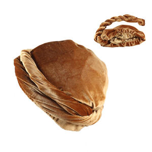 Pré-attaché Satin soie doublé velours Dreadlocks Halo Turban tête Wrap crâne casquette pour hommes femmes pour cyclisme sport pêche <span class=keywords><strong>Bonnet</strong></span> - Product Image 2