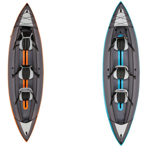 2 màu thấp moq 3 người <span class=keywords><strong>Kayak</strong></span> đánh cá Inflatable thuyền Xuồng EVA PVC gấp thuyền 330 tiêu chuẩn phụ kiện kyacks 3 người - Product Image 1