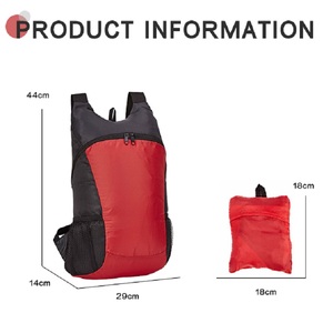 <b>Cheap</b> Nylon Fashion Foldable Hiking Bag Cycling Travel Waterproof Unisex Outdoor <b>Backpack</b> Polyester Custom Logo Lightweight - Product Image 5