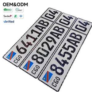 <span class=keywords><strong>Plaque</strong></span> d'<span class=keywords><strong>immatriculation</strong></span> personnalisée anti-contrefaçon standard DRC, échantillon gratuit, faible MOQ pour <span class=keywords><strong>plaque</strong></span> d'<span class=keywords><strong>immatriculation</strong></span> de véhicule personnalisée - Product Image 1