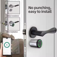 Tuya Smart APP étanche réglable serrure à cylindre intelligente NFC RFID serrure de porte électronique pour porte de sécurité à domicile intelligente