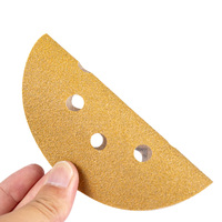 Papier abrasif en fibre de céramique Disques abrasifs 150mm Tampons de polissage jaunes Dureté moyenne Support OEM personnalisable