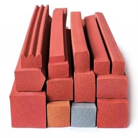 ChenliangRound/Square Rectangle Plat Rouge Silicone Éponge Mousse Bande D'étanchéité En Caoutchouc De Coupe Personnalisée EPDM Profil En Caoutchouc Extrusion
