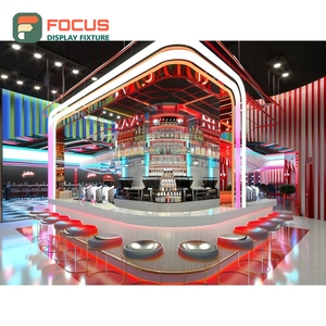 ตู้โชว์กาแฟแบบกำหนดเอง ผิวลามิเนตไม้ พร้อมพื้นที่จัดแสดงขวดไซรัป ตู้โชว์หน้าร้าน - Product Image 5