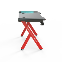 BEISIJIE Bureau d'ordinateur PC Gamer Table lumière LED