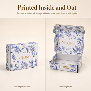 Caja de Regalo Herbal con Impresión Personalizada, Empaque de Papel Rígido, Caja de Cartón Plegable para Tónicos de Bienestar y Medicina China - Product Image 4