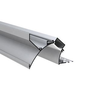 Canal de extrusión de aluminio para pared, yeso empotrado de esquina negra de 86x57Mm, 1M, 2M, 3M, con tira de iluminación LED - Product Image 2