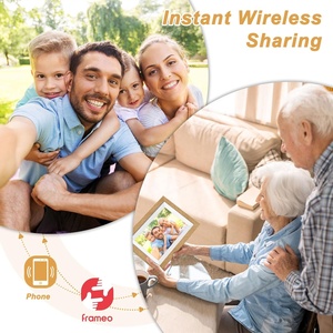 Compartir convierte cada momento en una memoria preciada Pantalla táctil <span class=keywords><strong>de</strong></span> 32GB Regalo <span class=keywords><strong>de</strong></span> Navidad Frameo Woden Wifi Marco <span class=keywords><strong>de</strong></span> fotos digital - Product Image 3