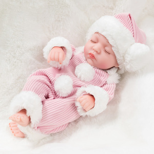 <b>Vinyl</b> Doll Play Home Toy 12 inch Reborn Doll Simulation Sleep Doll Fashion Dress up Doll Wholesale - Product Image 4