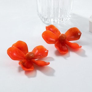 Pendientes de Flores Grandes de Resina Creativa Exagerada <span class=keywords><strong>ZAA</strong></span> para Mujer Fiesta - Product Image 5
