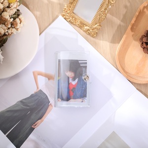 Mini Album ảnh Keychain bán buôn 1-3 <span class=keywords><strong>inch</strong></span> PVC trong suốt Acrylic khung ảnh Keychain chèn khung Photobook Album Móc chìa khóa - Product Image 4