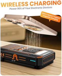 Novità Innovativa: Power Bank Portatile con Pannello Solare da 20000mAh, Ricarica Rapida, Impermeabile, Wireless, Type-C, Logo OEM, 15W Magnetico - Product Image 5