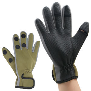 Gants de moto et de chasse en néoprène super extensible avec sangle de poignet réglable pour la pêche et le travail - Product Image 1