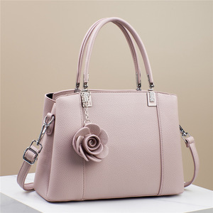 Women's Handbag Lady Rose Shaped <b>Patchwork</b> Solid Trendy <b>Bag</b> - Product Image 6