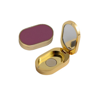 Contenitore per <span class=keywords><strong>Profumo</strong></span> Solido Personalizzato in Zinco, Scatola Compatta Portatile con Coperchio Ribaltabile per Blush e <span class=keywords><strong>Profumo</strong></span> - Product Image 1