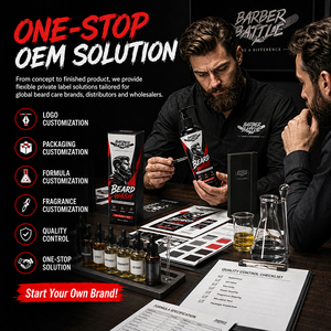 Coffret Cadeau Soin de la Barbe en Gros avec Logo Personnalisé – Boîte Cadeau Premium pour Acheteurs au Détail – <span class=keywords><strong>Kit</strong></span> de Toilettage Masculin (Shampoing, Huile, Baume) - Product Image 3