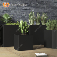 Jardinières surélevées géantes en acier Corten galvanisé, écologiques, pour extérieur, effet rouillé, pour patio, rue, maison
