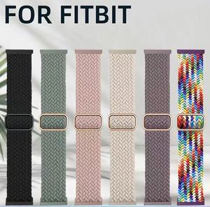 Para <span class=keywords><strong>Fitbit</strong></span> Versa 4 Watch, correa de reloj inteligente elástica tejida de nailon transpirable para <span class=keywords><strong>Fitbit</strong></span> Versa 4 3 Sense 1/2 - Product Image 5