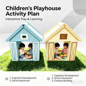 Casa de Juegos Infantil con Diseño de Granja - Equipo de Juegos Interior/Exterior, Juguetes de Rol para Alquiler en Fiestas, Cafeterías de Juegos, Eventos en Centros Comerciales - Product Image 2