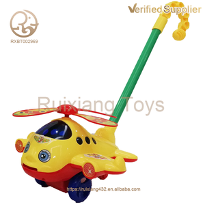 Çocuk karikatür el itme uçak bebek arabası yürüteç tekerlekler oyuncak yürümeye başlayan eğitici oyuncaklar ebeveyn-çocuk etkileşimi - Product Image 4