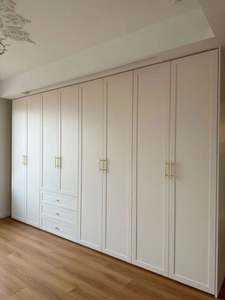 ตู้เสื้อผ้าไม้ตู้เสื้อผ้าห้องนอนตู้จัดของออกแบบเฟอร์นิเจอร์ห้องนอน - Product Image 6