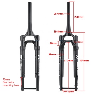 <span class=keywords><strong>Fourche</strong></span> de vélo de route/gravel 700C avec amortisseur à air <span class=keywords><strong>Rock</strong></span> <span class=keywords><strong>Shox</strong></span>, axe traversant 100*12MM, frein à disque - Product Image 2