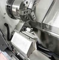 Mini Horizontale Schrägbett-CNC-Drehmaschine Mittelschwere Ausführung mit Doppel-/Einzelspindel Hochpräzises Metall-Drehzentrum