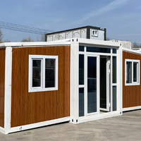 Kit de maison préfabriquée extensible, respirante et épaissie, en bois de luxe moderne, ou en acier, pour usage commercial